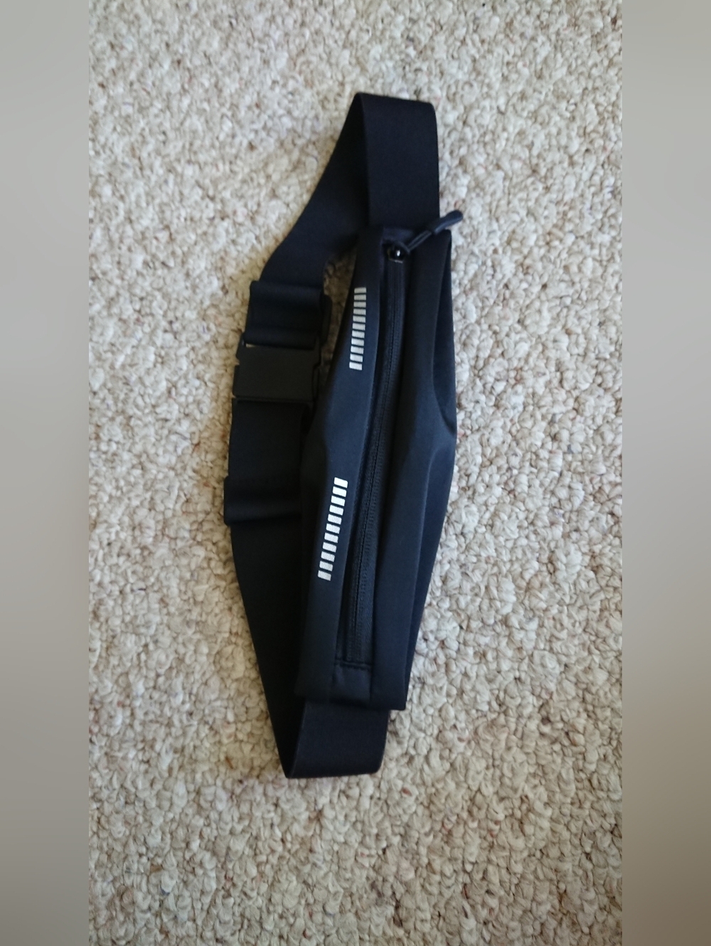 SaKaguro Black Reflective Slim Waist Pack